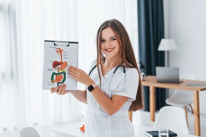 GP explaining IBS to a patient in an Irish healthcare setting